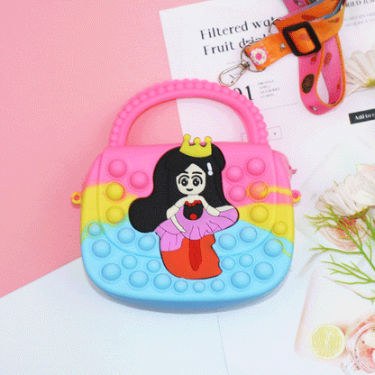 Killer Pioneer Cartoon Color Silicone Portable Children's Coin Purse