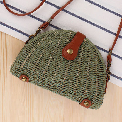 Beach Mori Style Semicircle Paper String Bags