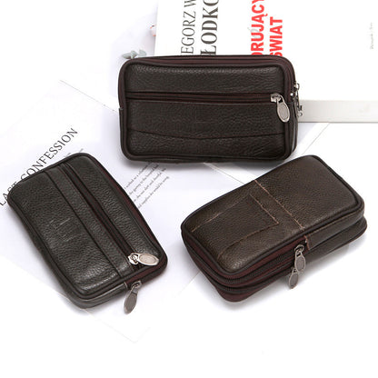 Men's Authentic Leather Mobile Manual Work Phone Bags