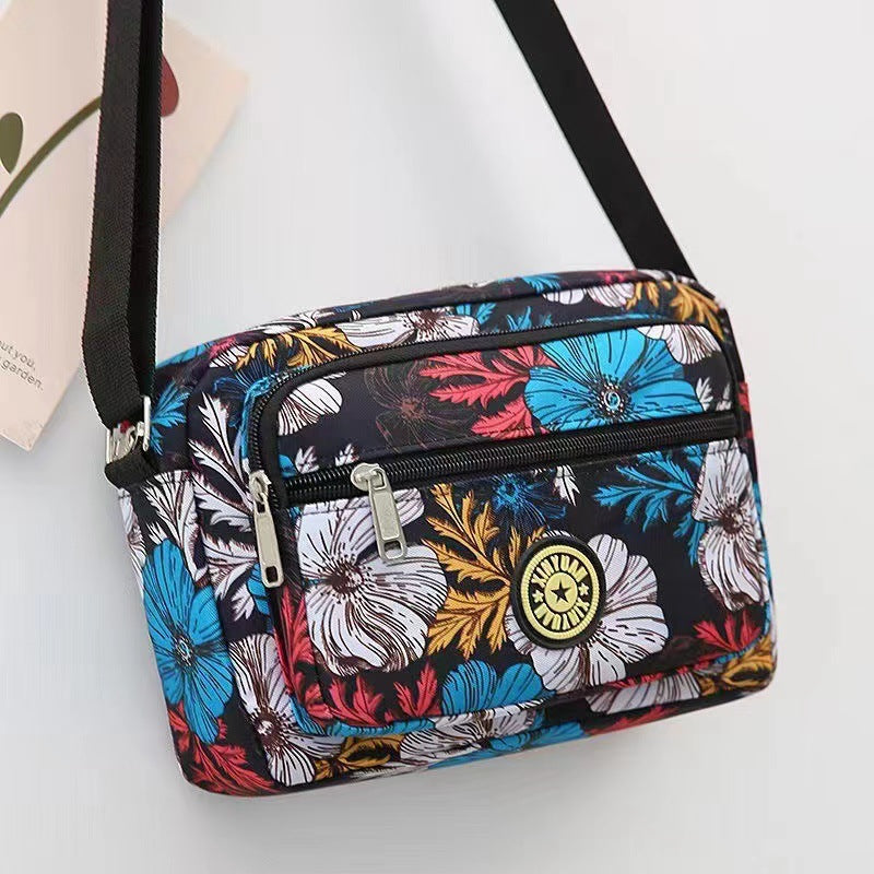 Women's Korean Style Oxford Mummy Flower Cloth Crossbody Bags