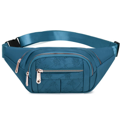 Women's Solid Color Nylon Simplicity Running Pouch Waist Packs