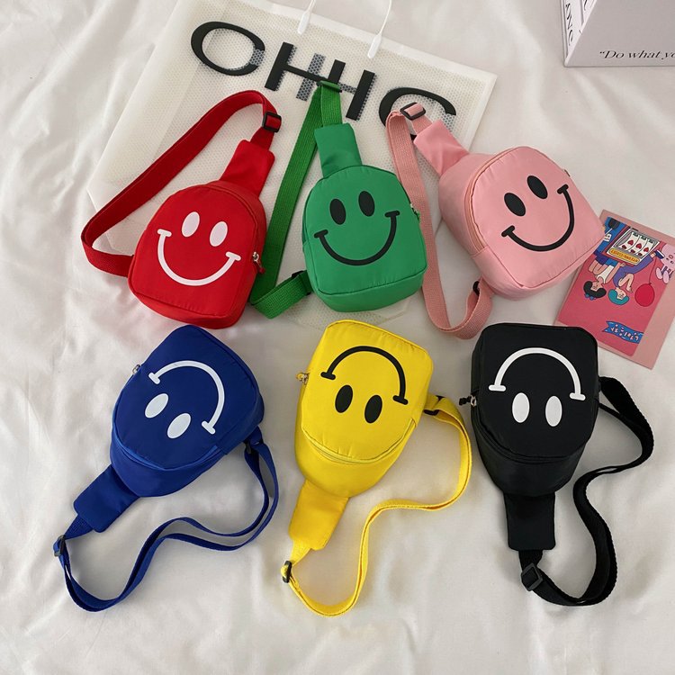 Sacs banane pour enfants avec smiley de style occidental