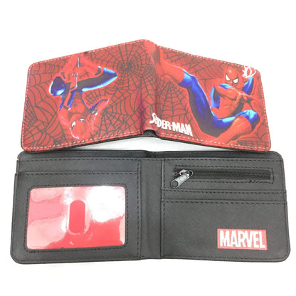 Men's Super Heros Short Black Spider Green Ladies Wallets