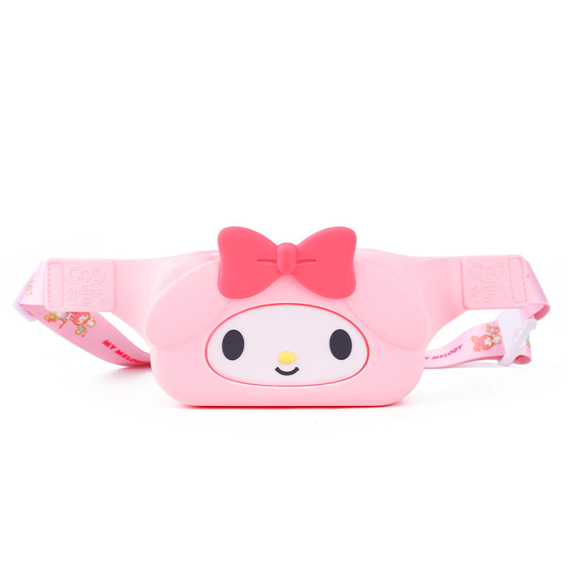 Sacs banane pour enfants Hello Kitty en silicone avec mélodie de dessin animé autorisés