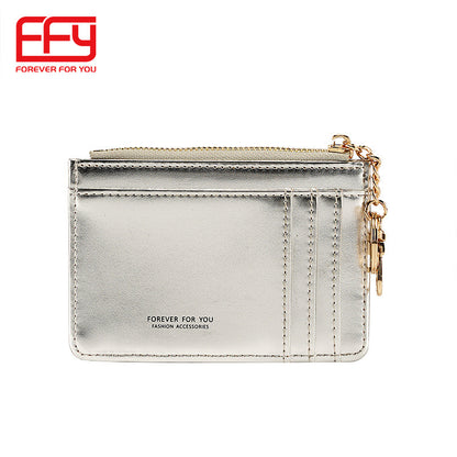 Women's Trendy Portable Simple Cross Pattern Change Short Cute Mini Ladies Wallets