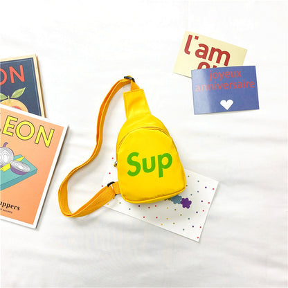 Children's Summer Fashion Trendy Letters Boys Children's Shoulder Bags