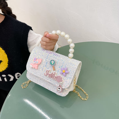 Children's Classic Style Summer Sequined Cartoon Cute Children's Shoulder Bags