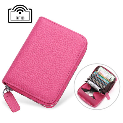 Women's Genuine Leather Style Expanding Passport Ladies Wallets