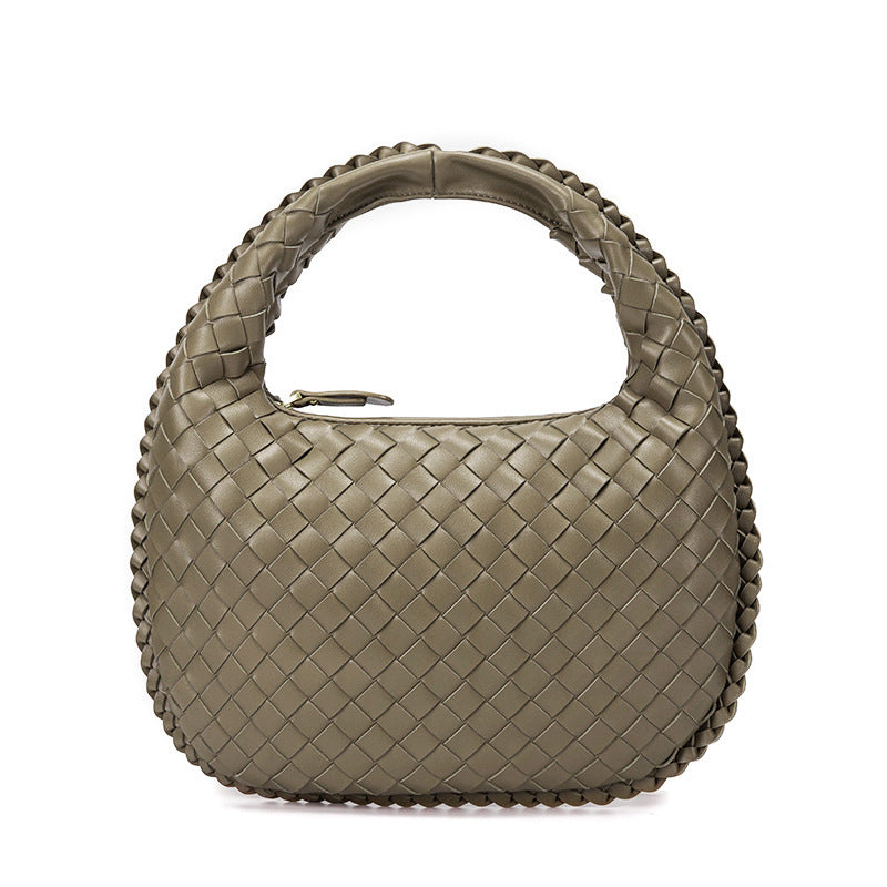 Women's Woven Vintage Vegetable Basket Underarm Portable Handbags