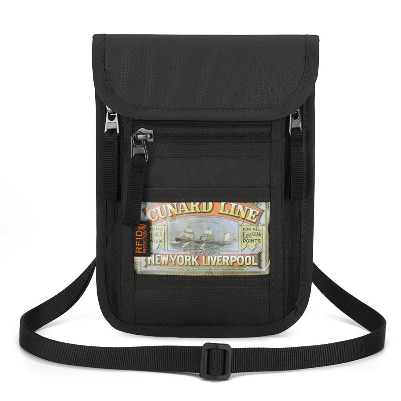 Document Abroad Passport Léger Glissant Halter Id Package