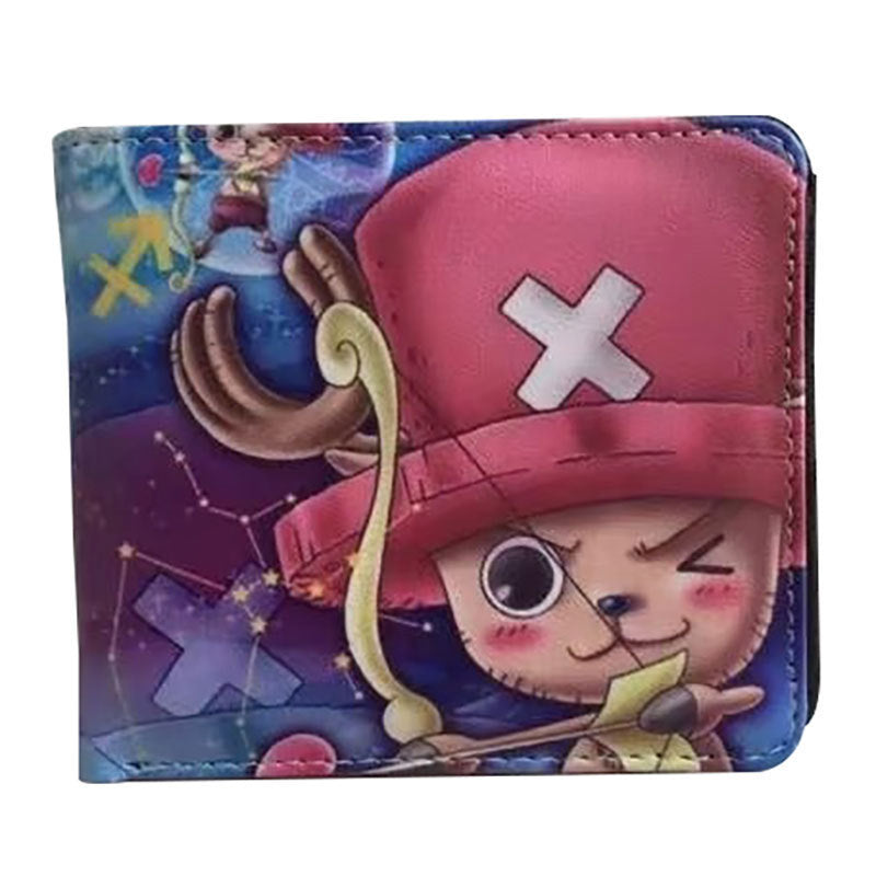 Anime One Piece Short Unisex Leather Ladies Wallets