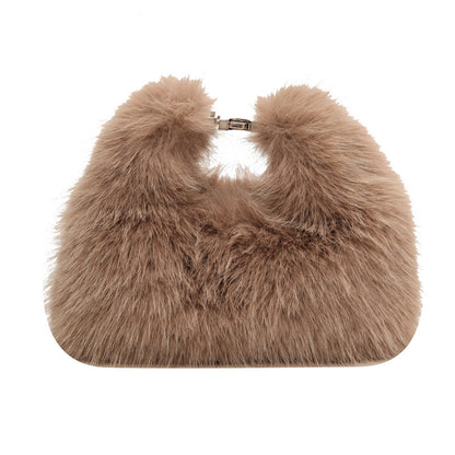 Women's Niche Plush Popular Portable Fur Crossbody Bags