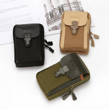 Men's Construction Site Mobile Zipper Vertical Batch Phone Bags