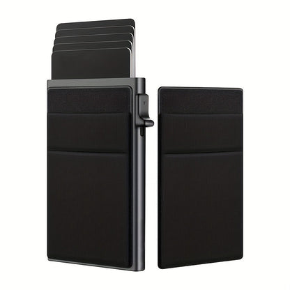 Alloy Automatic Pop-up Business Swiping Metal Card Holder