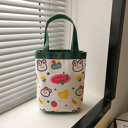 Children's Portable Korean Style Heart Mummy Lunch Bags