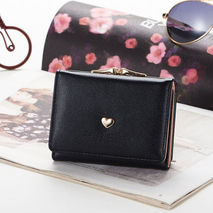 Women's Short Korean Style Female Mini Cute Card Holder