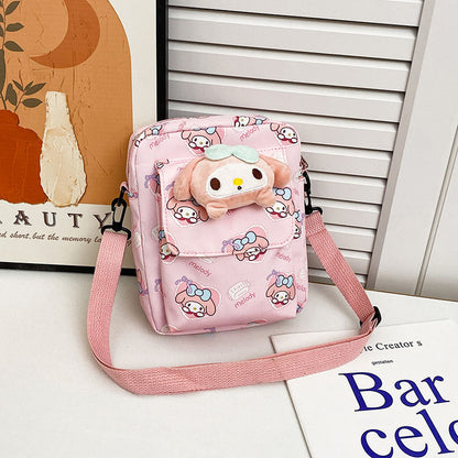 Children's Printed Large Capacity Cartoon Doll Western Children's Shoulder Bags