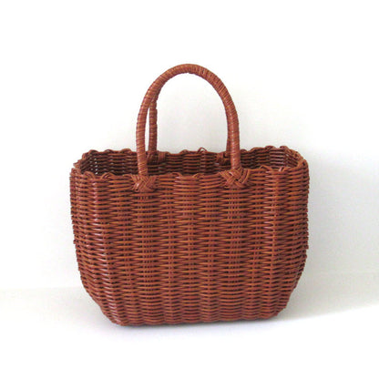 Women's Woven Hand Vegetable Basket Leisure Beach Handbags