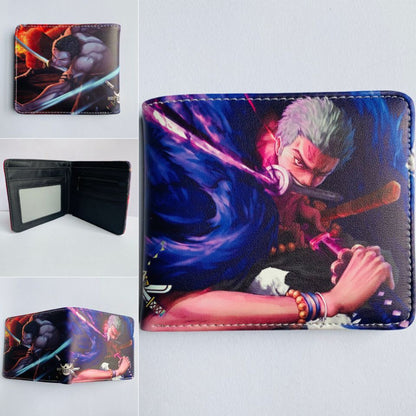 Anime One Piece Short Unisex Leather Ladies Wallets