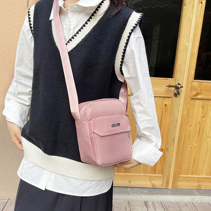 Women's Solid Color Multilayer Fashion Waterproof Multifunctional Backpacks