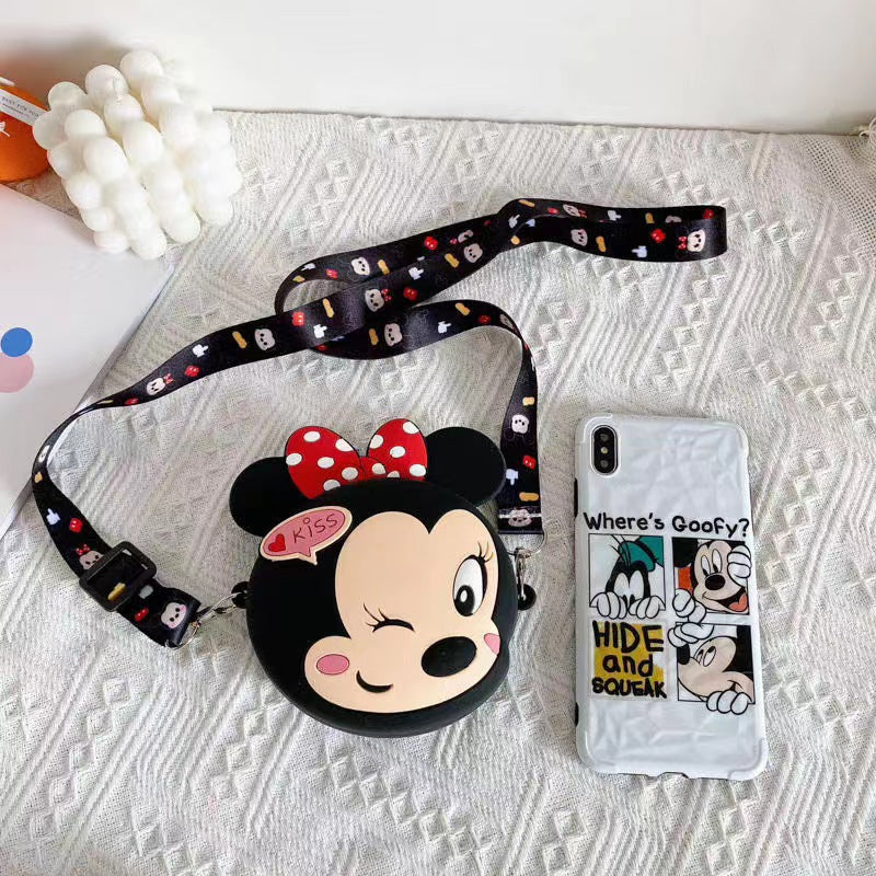 Porte-monnaie parlant pour enfants Mickey Minnie Jerry Mouse pour garçons