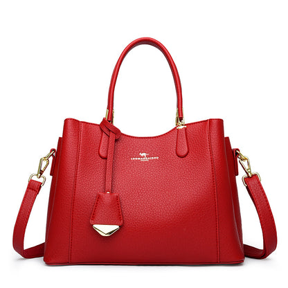 Women's Stylish Mom Fashion Soft Leather Handbags