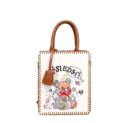 Woven Fashion Printed Handmade Material National Chain Crossbody Bags