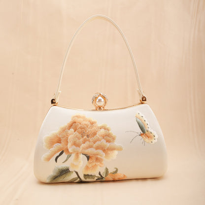 Dinner High-grade Su Vintage Design Cheongsam Dress Handbags