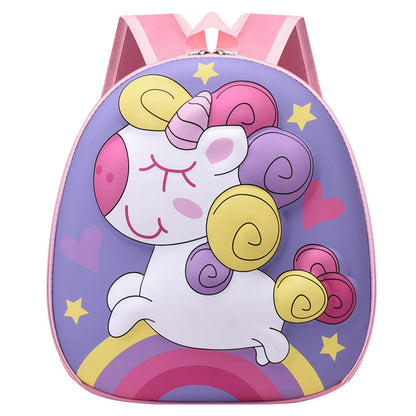 Sacs d'école maternelle légers à coque rigide pour enfants avec motif de licorne mignonne