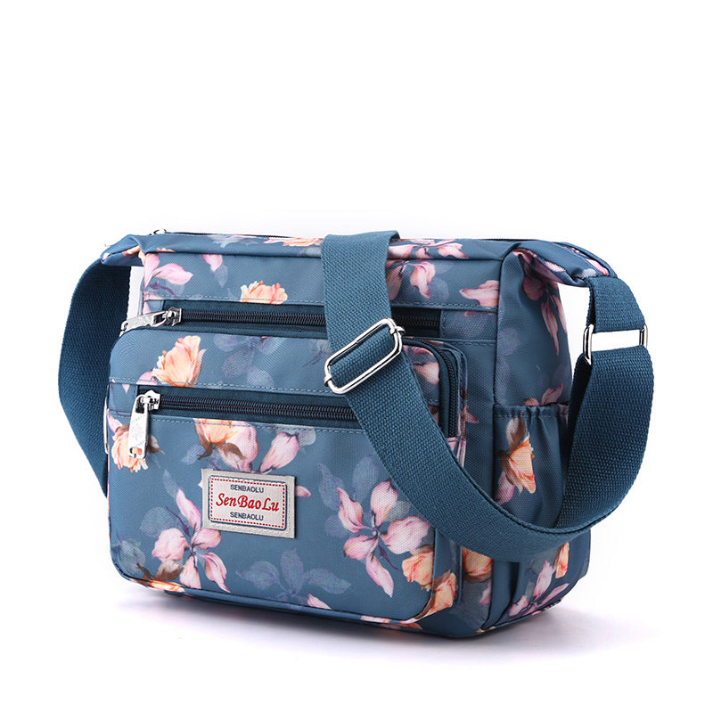 Women's Nylon Printed Mother Outdoors Commute Crossbody Bags