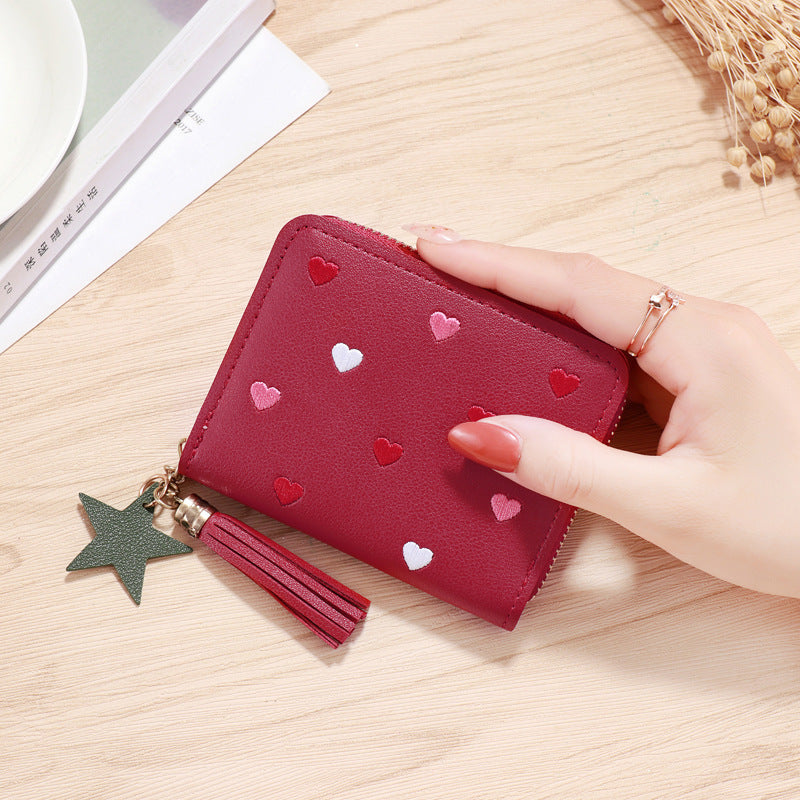 Women's Charming Simple Short Zipper Multifunctional Ladies Wallets