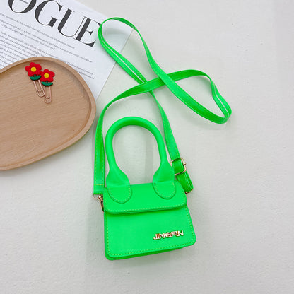 Children's Style Summer Minimalist Candy Color Trendy Children's Shoulder Bags