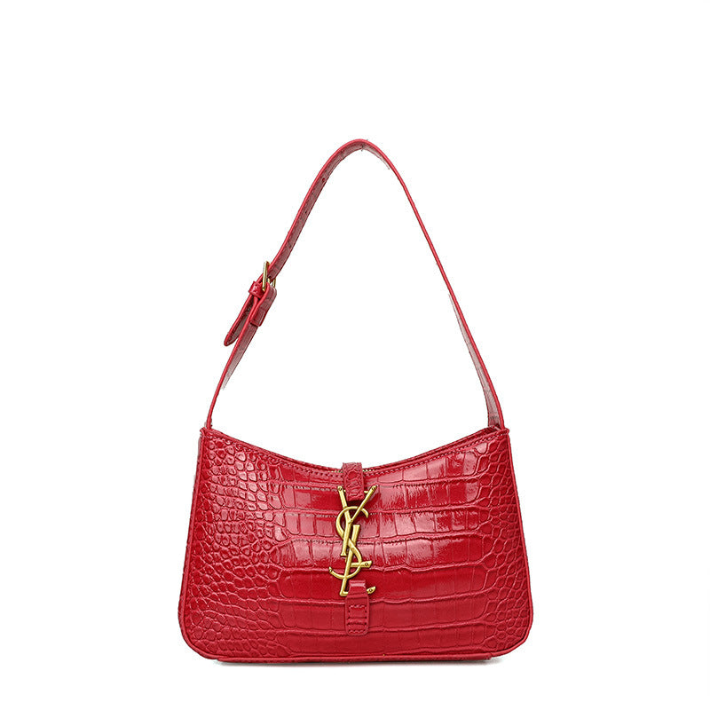 Crocodile Pattern Baguette Today Popular Trendy Shoulder Bags