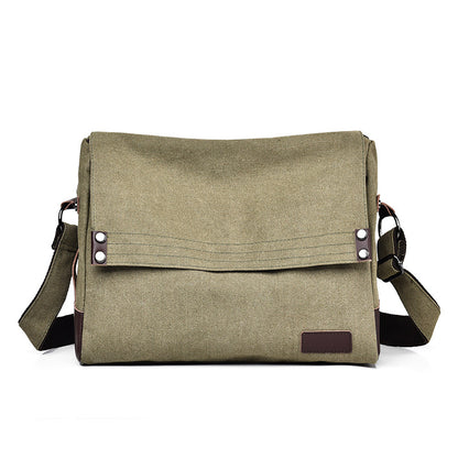 Men's Korean Large Capacity Fashion Canvas Trendy Men's Messenger Bags