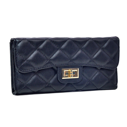 Women's Online Classic Style Rhombus Long Zipper Ladies Wallets