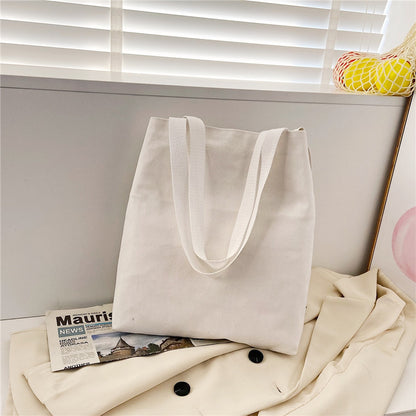 Canvas For Female Korean Style Versatile Large Capacity Shoulder Bags