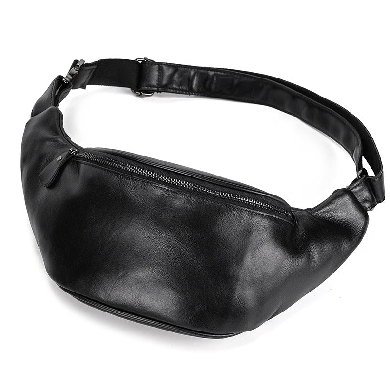 Men's Classy Innovative Genuine Leather Black Bags