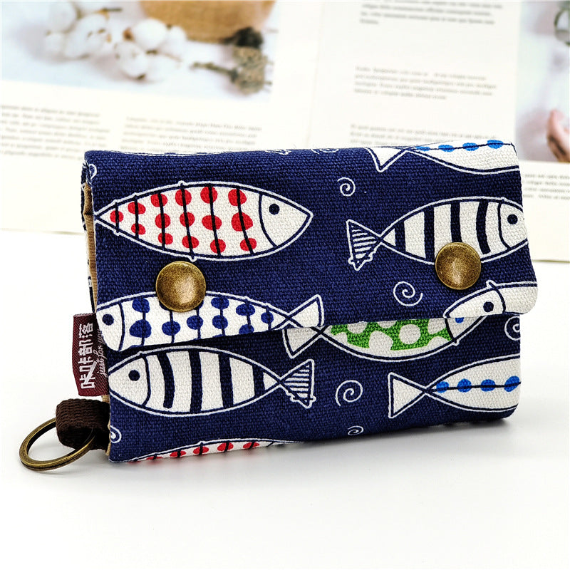 Women's & Men's & Kaka Tribe Korean Style Canvas Ladies Wallets