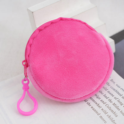 Women's & Children's & Creative Round Mini Plush Headset Children's Coin Purse