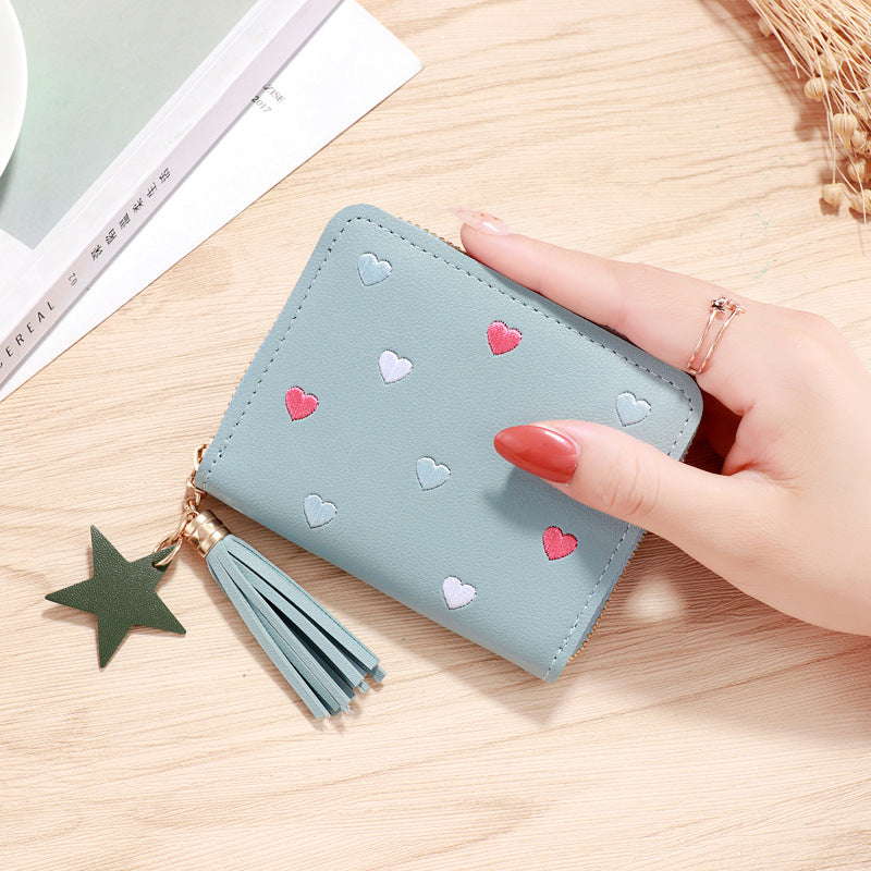 Women's Charming Simple Short Zipper Multifunctional Ladies Wallets