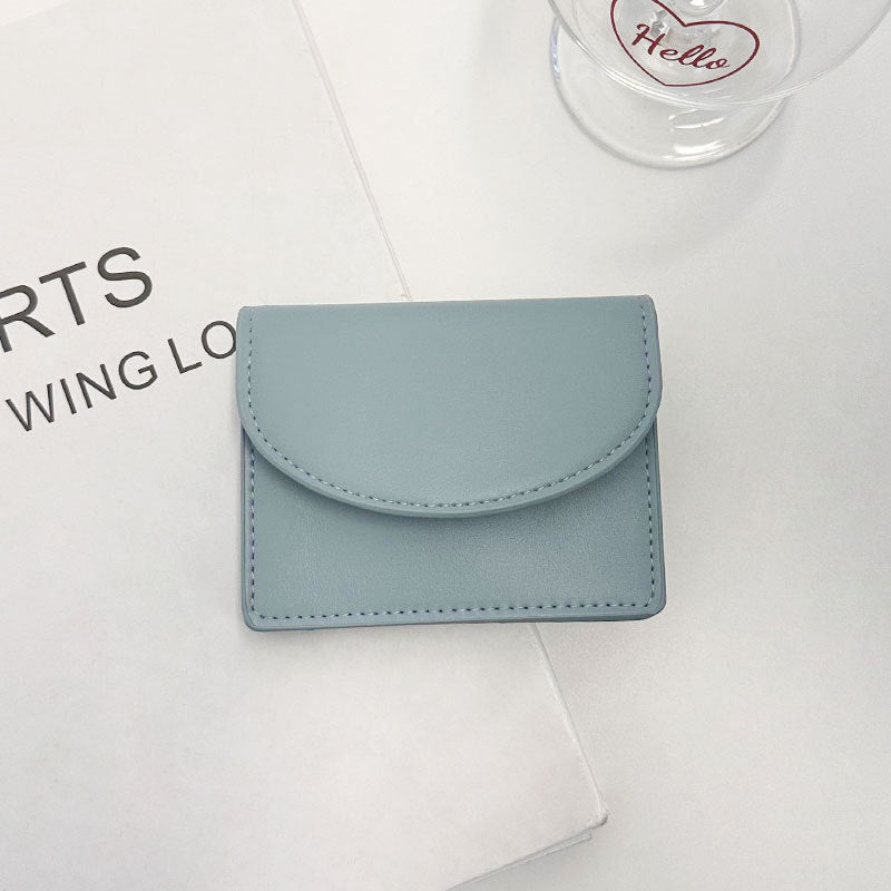 Dopamine Color Matching Korean Solid Simple Ladies Wallets