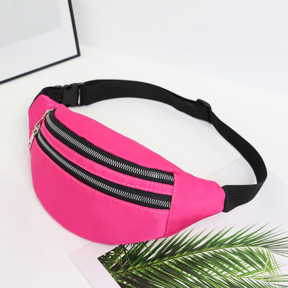 Waterproof Korean Style Fashion Large Capacity Men's Waist Packs