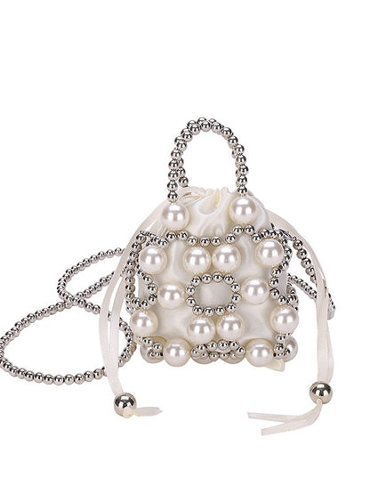 Children's Innovative Attractive Mini Beaded Pearl Children's Shoulder Bags