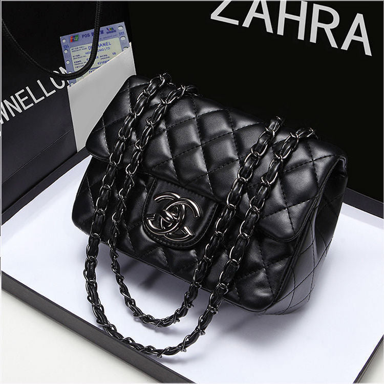 Women's Chain Female Fashion One Sheepskin Classic Crossbody Bags