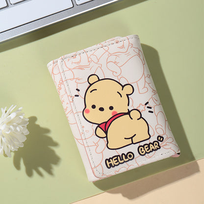 Women's Mini Clow Pacha Dog Portable Plaid Card Holder