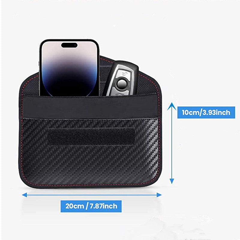 Promotion Carbon Fiber Large Mobile Shield Phone Bags