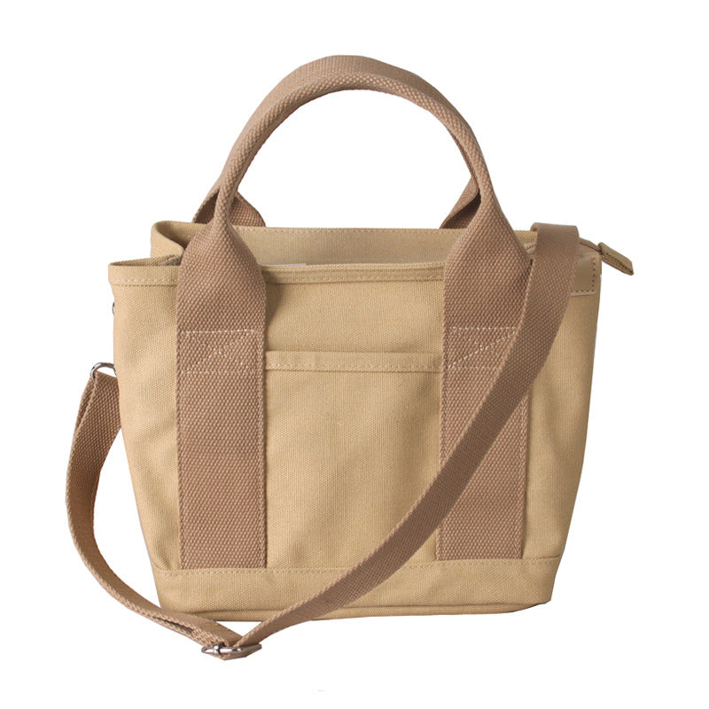 Women's Zip One Canvas Lunch Portable Thousand Shoulder Bags