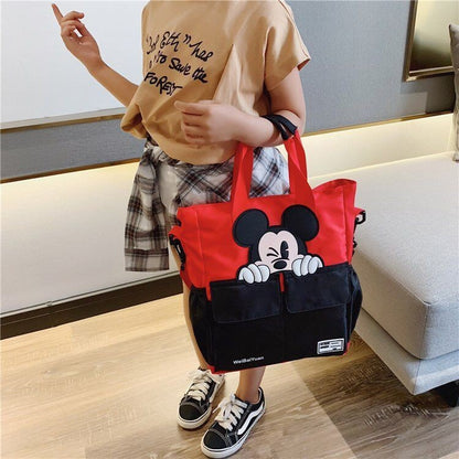 Sacs à bandoulière portables pour enfants avec dessin animé mignon Mickey Mouse