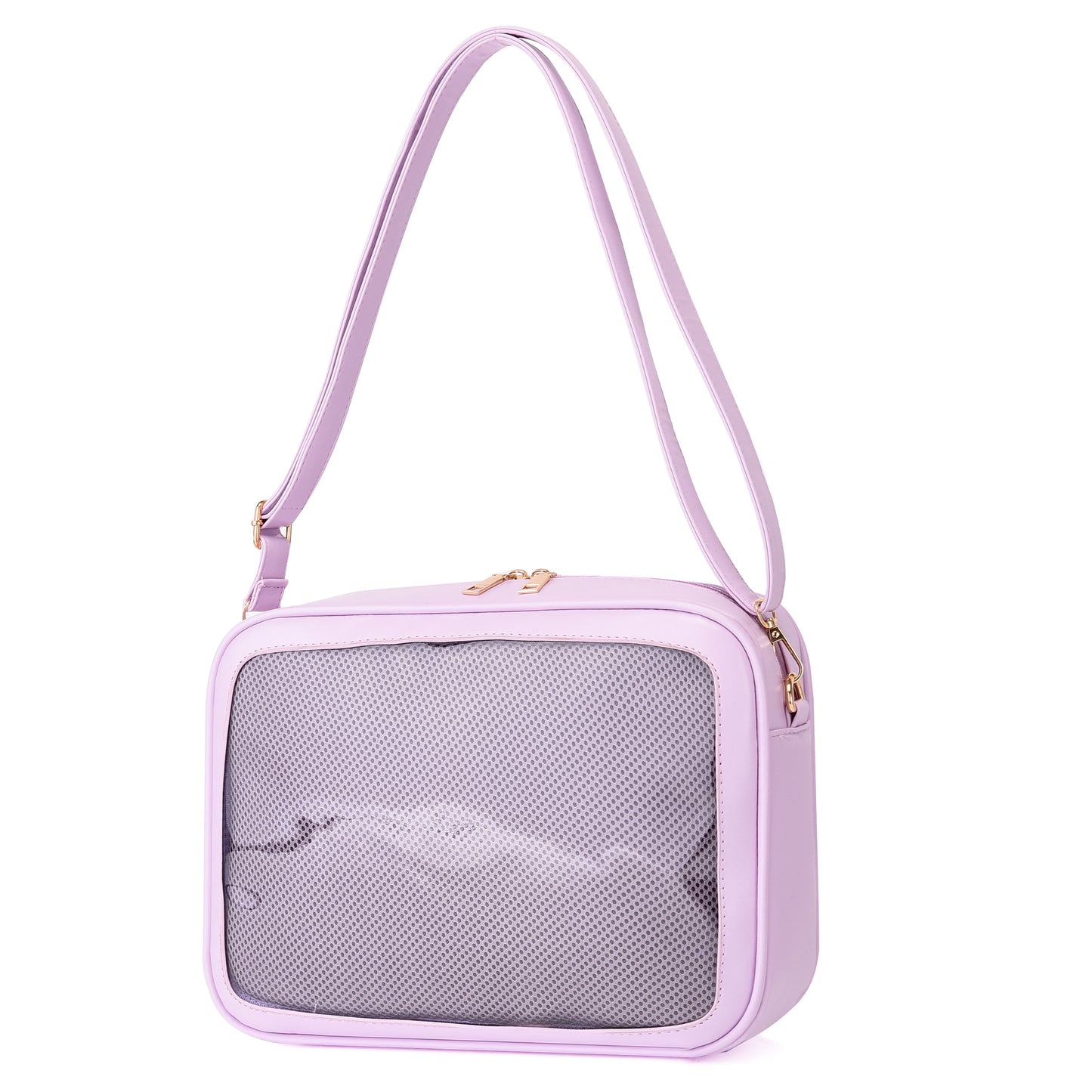 Women's Simple Transparent Cartoon Fresh Cute Contrast Shoulder Bags