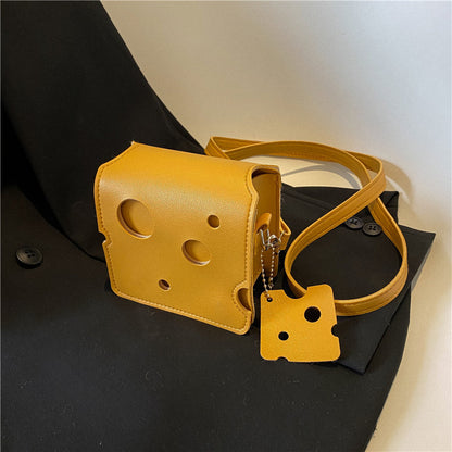 Trendy Cute Mini Hole Cheese Triangle Bags